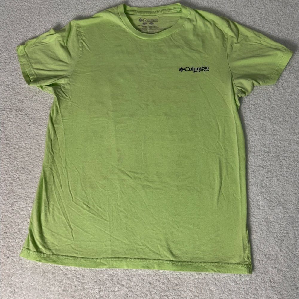 Columbia Green Short Sleeve Tee for Casual Comfort